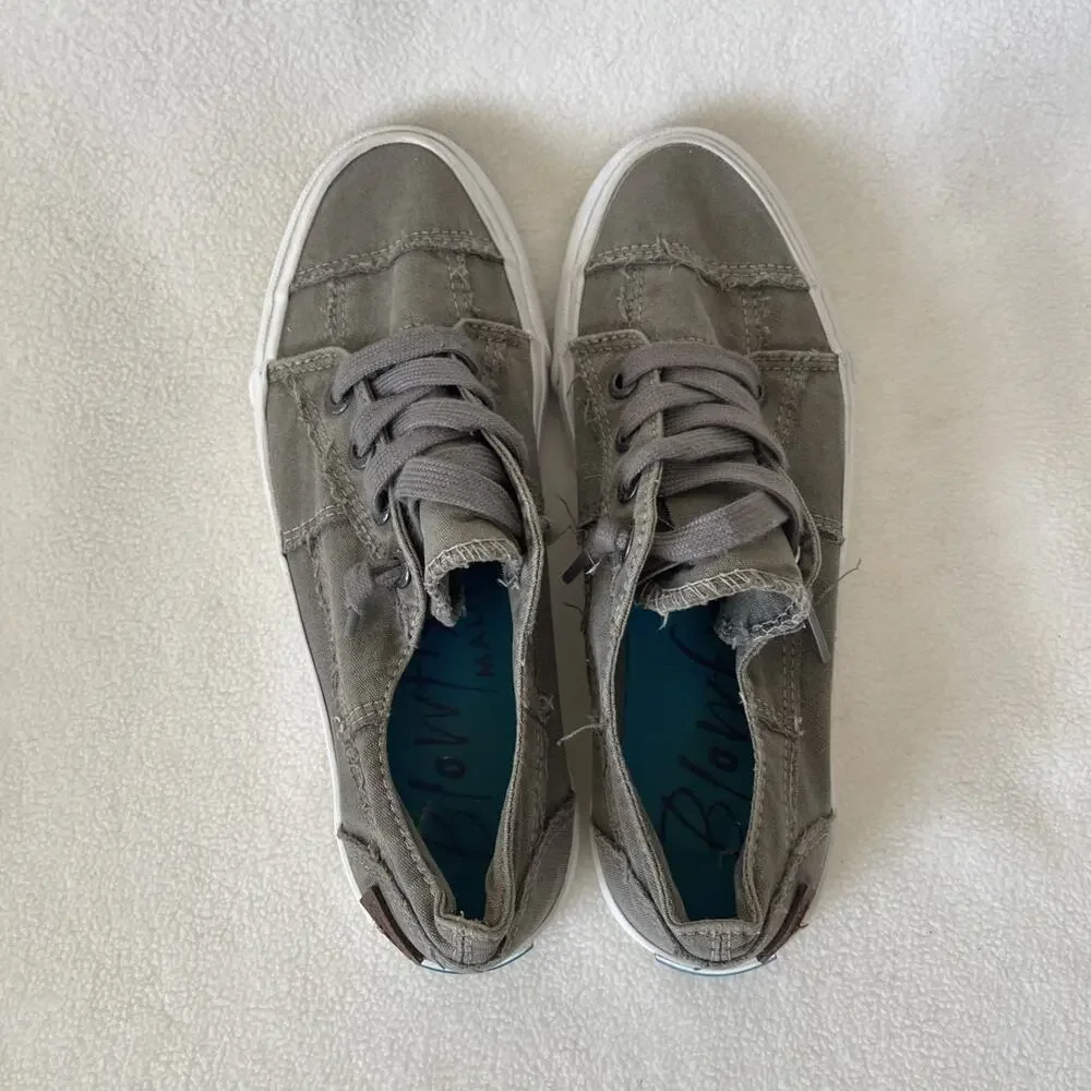 Women’s Size 8 Blowfish Army Green Casual Tennis Shoes Laces